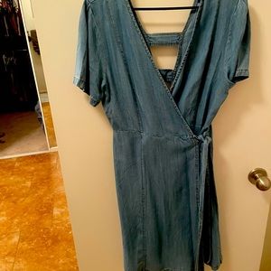 Jean Wrap Dress